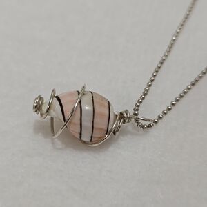 Pink Swollen Bubble Shell Necklace